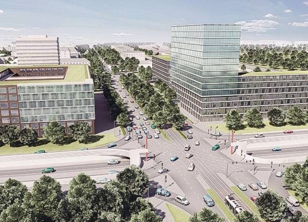 Bebauung Hans-Böckler-Allee